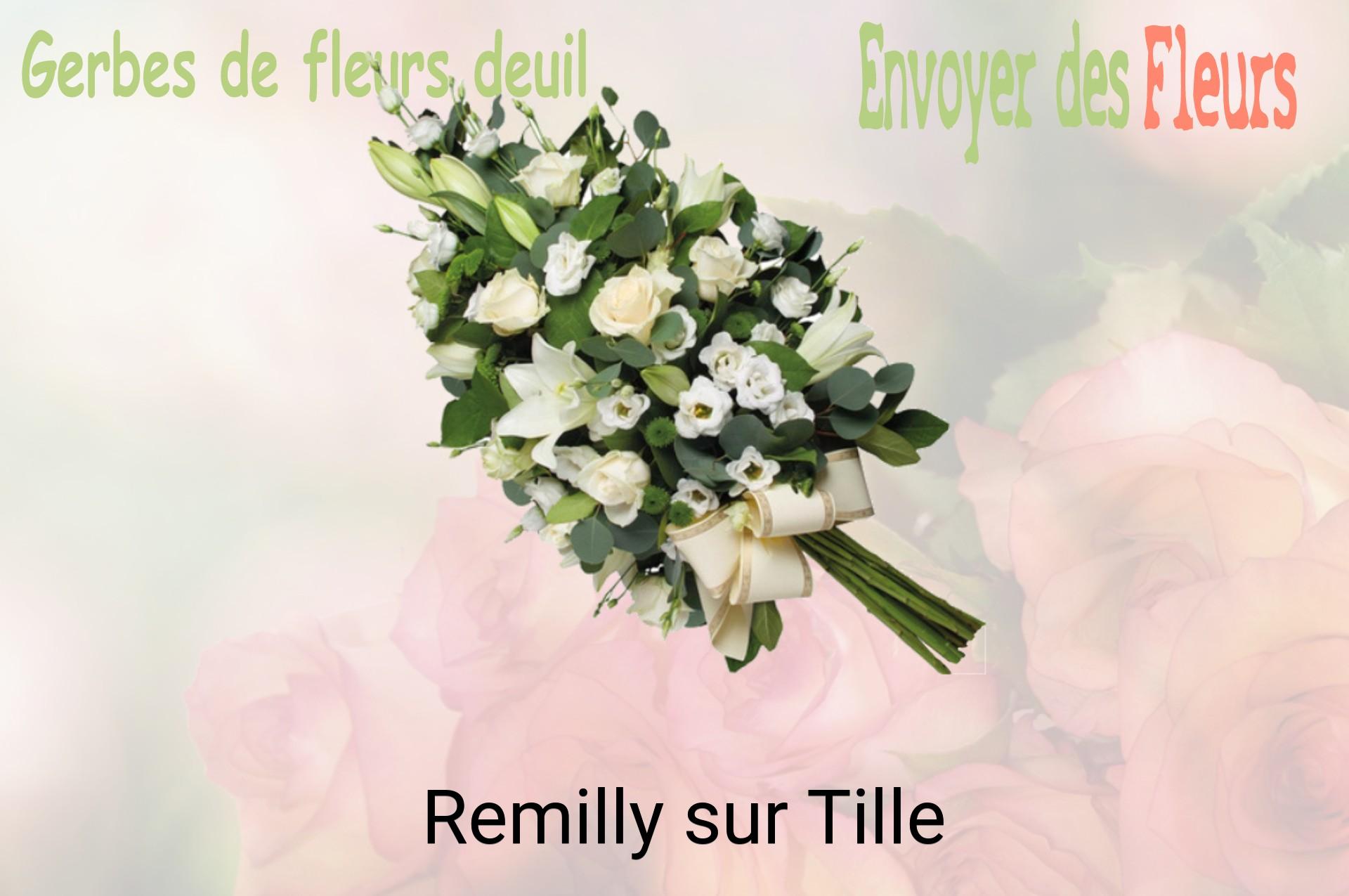 Gerbe de fleurs de deuil livrée à Remilly-sur-Tille